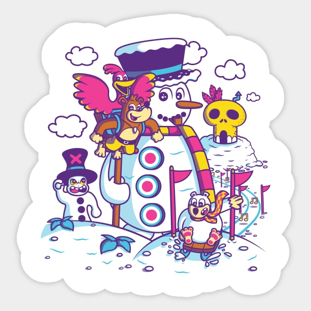 Winter Wonderland Sticker by hoborobo